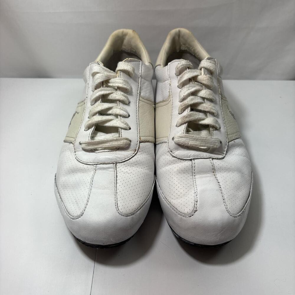 Polo Ralph Lauren Vintage Bentwinds Leather Sneakers Size 10 - Picture 2 of 8